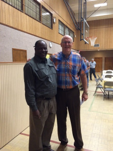 Bro Robert and Mayor Shelton in central city , LA USA