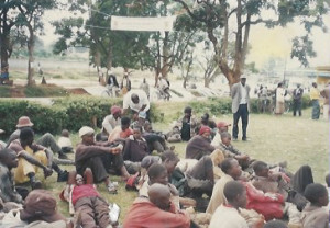 Bro Makona feeding street children