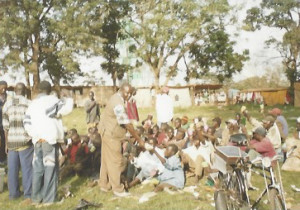 Bro Makona feeding street children