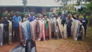 Orphans receive mattresses